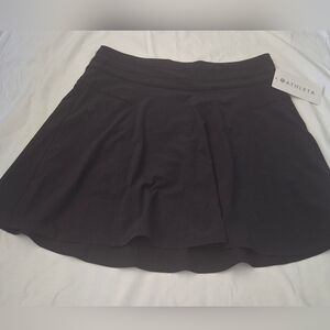 New.Athleta Black Color  A-Line Skirt,size 8